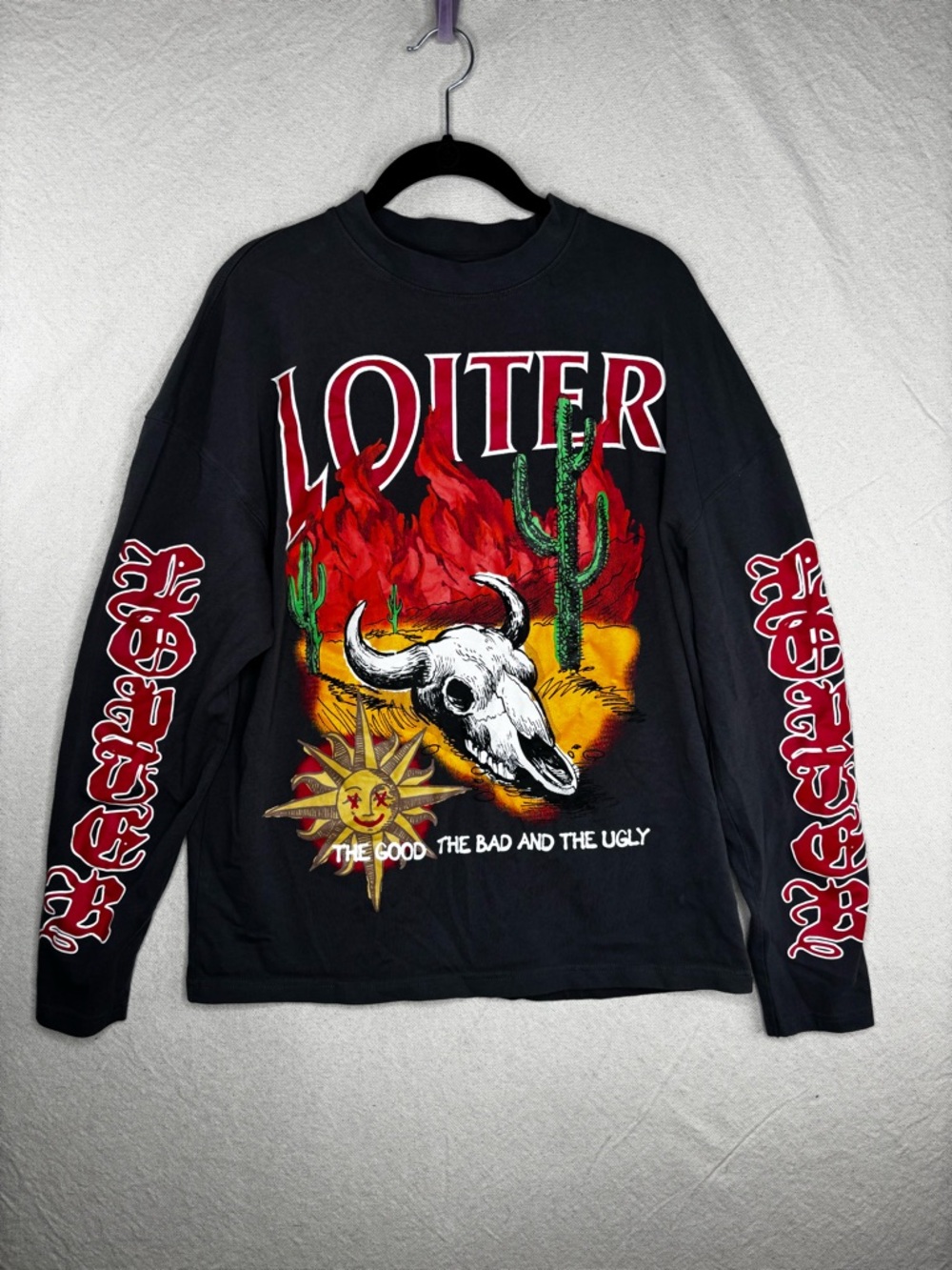 Loiter men’s small graphic design long sleeve shirt